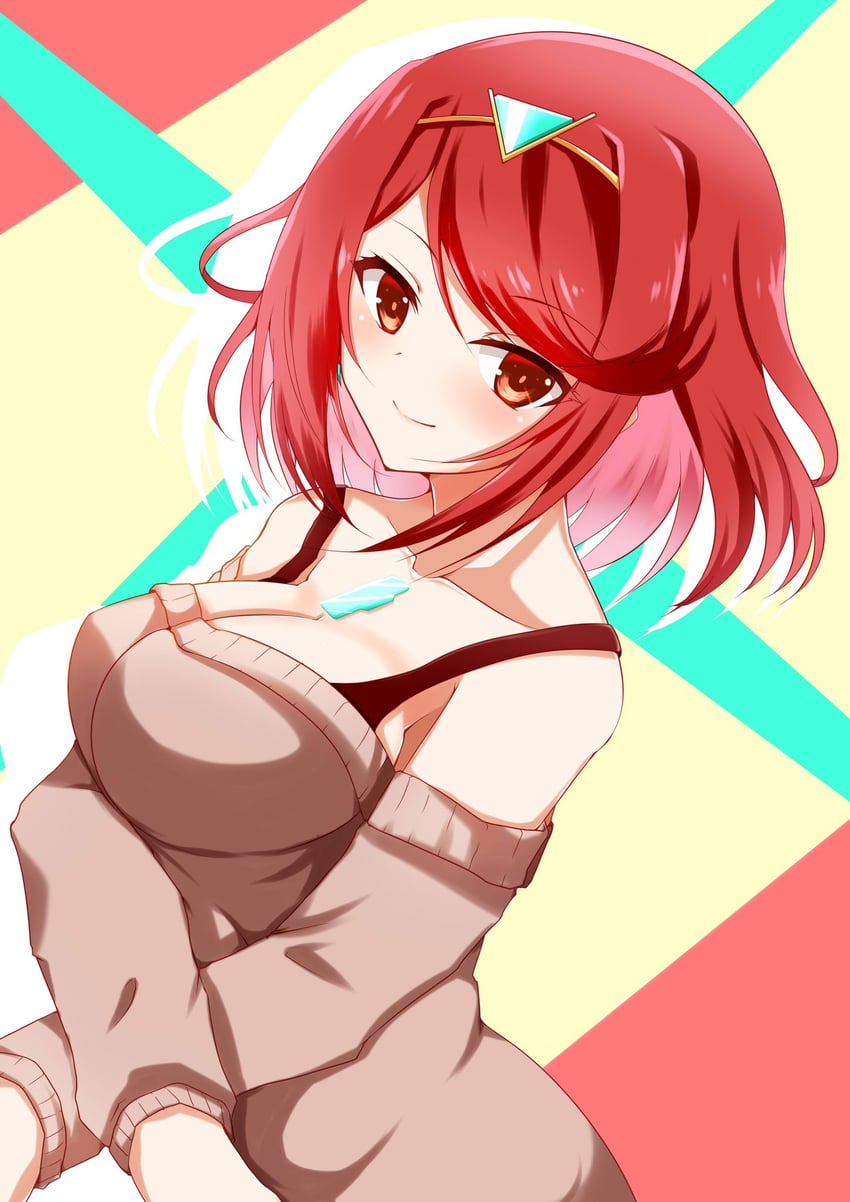 pyra (xenoblade chronicles and 1 more) drawn by ayasato_karen