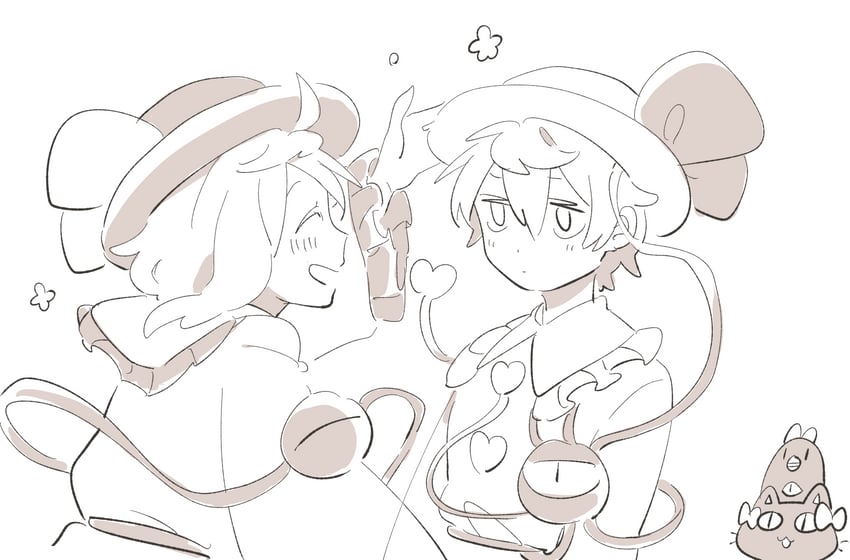 komeiji koishi, komeiji satori, kaenbyou rin, and reiuji utsuho (touhou) drawn by citrus_(place)