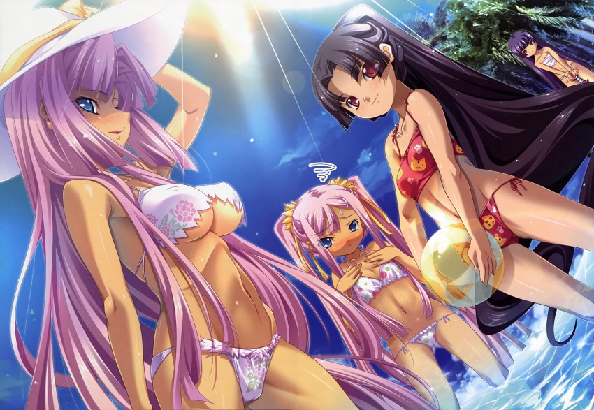 sonken, sonshoukou, kannei, and shuutai (koihime musou and 1 more) drawn by hikage_eiji