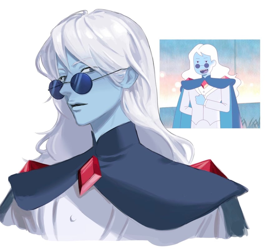 ice prince (adventure time and 1 more) drawn by chokeke_005