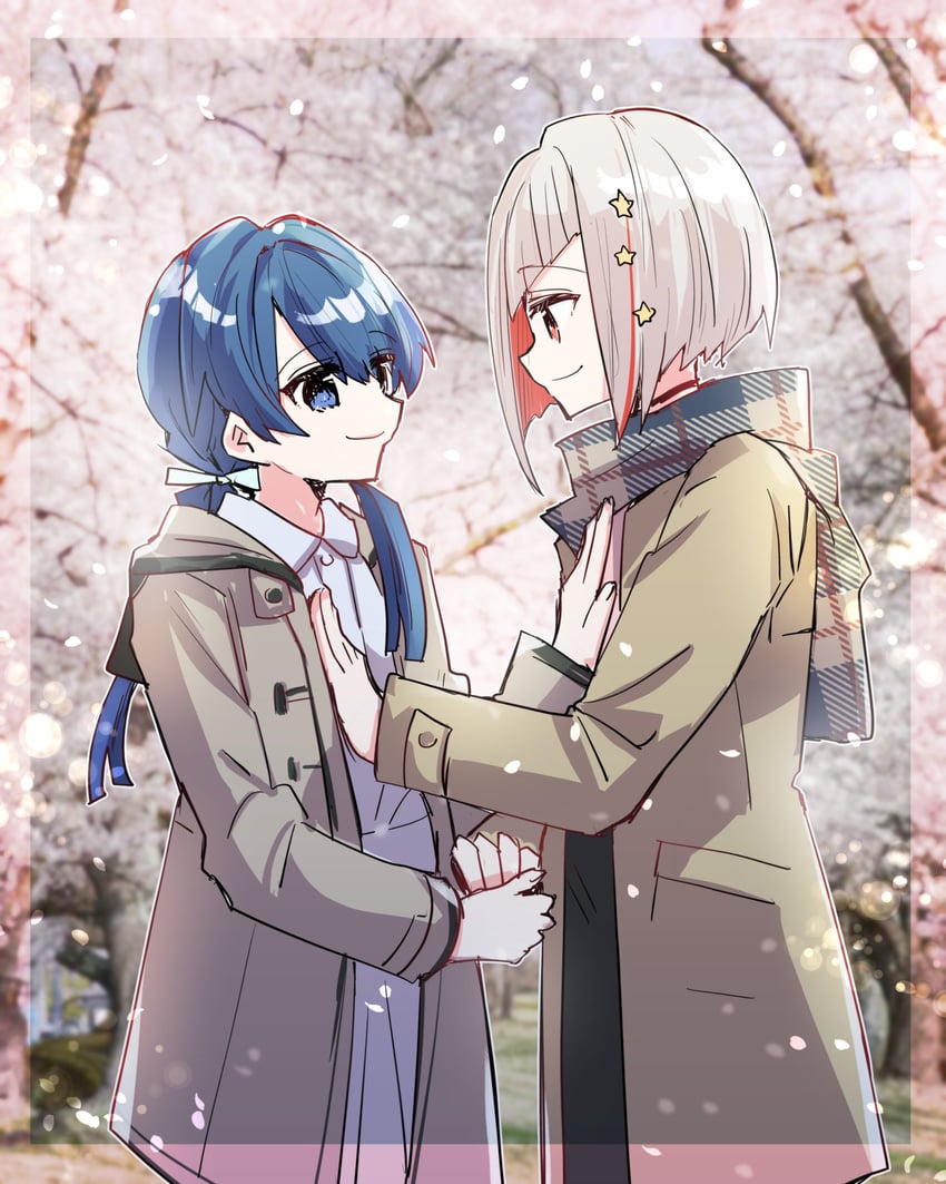 murano sayaka and yugiri tsuzuri (love live! and 1 more) drawn by kanduki_kamibukuro