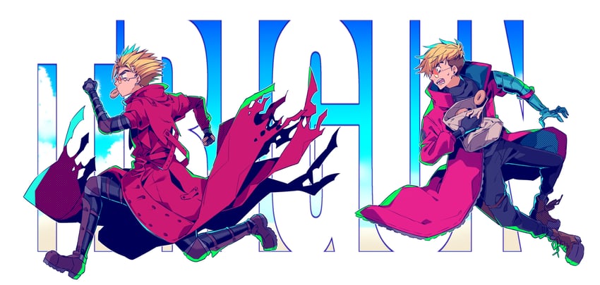 vash the stampede (trigun and 1 more) drawn by shuudenchuu