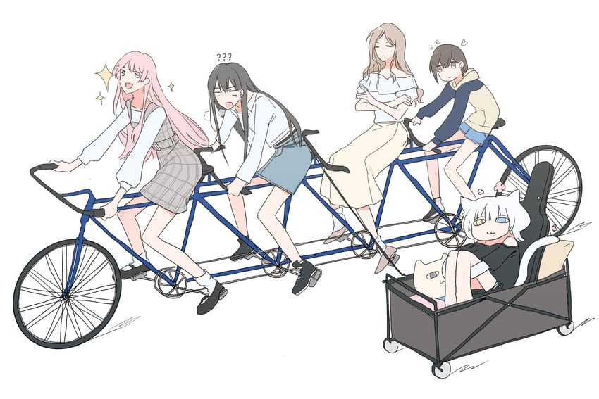 chihaya anon, nagasaki soyo, shiina taki, takamatsu tomori, and kaname raana (bang dream! and 1 more) drawn by reiboubyou