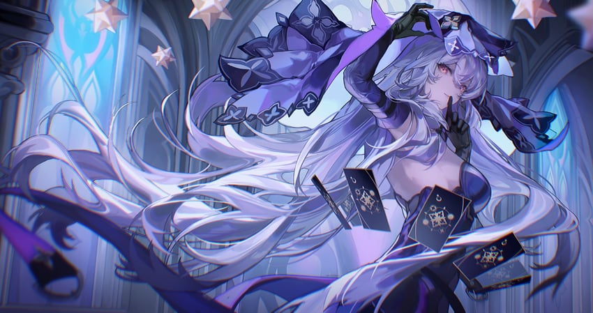 black swan (honkai and 1 more) drawn by to_e