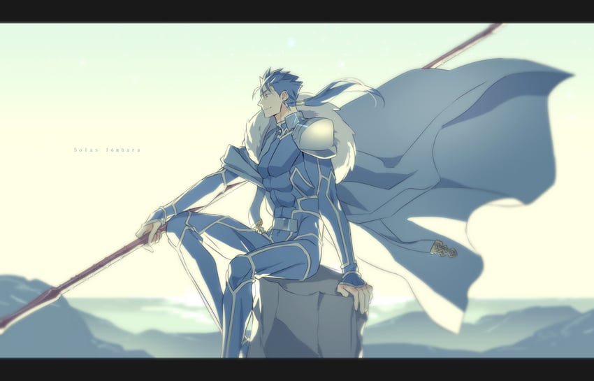 cu chulainn (fate and 1 more) drawn by kon_manatsu