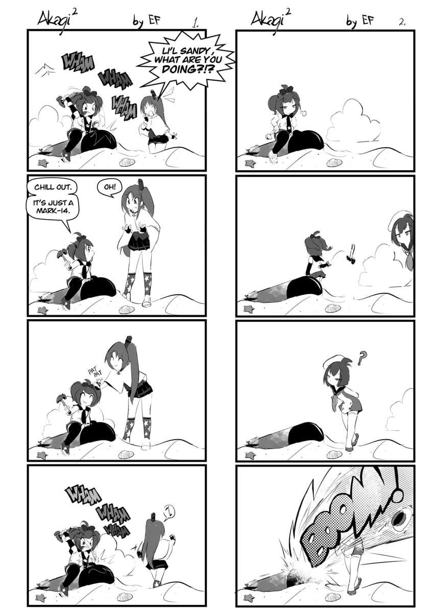 cleveland, li'l sandy, and william d. porter (azur lane) drawn by ethan_forsythe