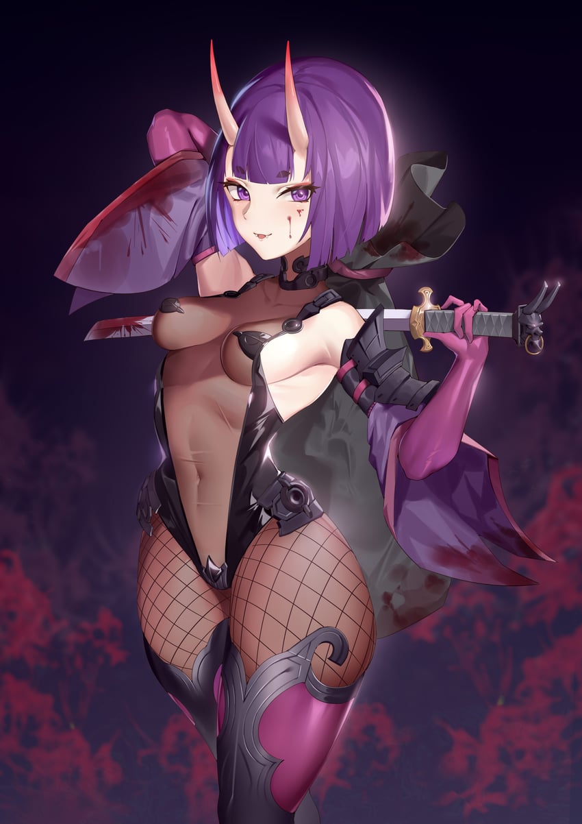 shuten douji (fate and 2 more) drawn by jingb_dx
