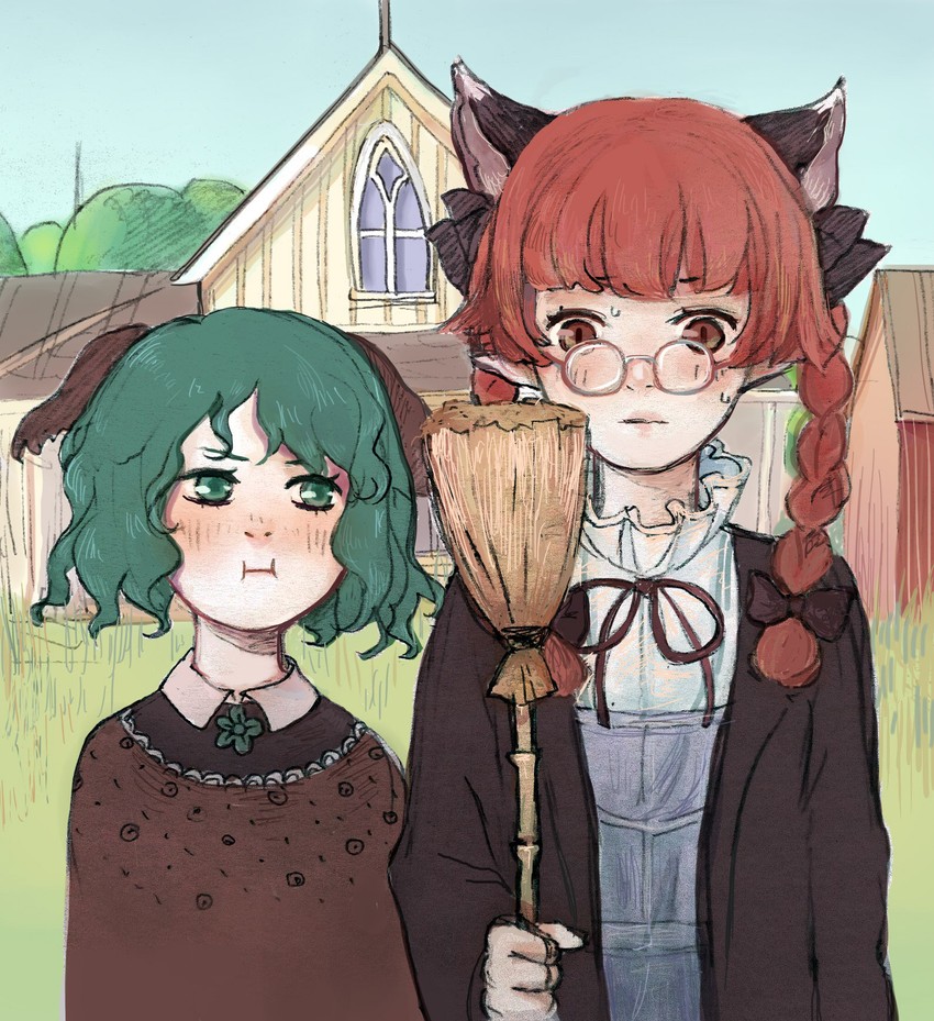 kaenbyou rin and kasodani kyouko (touhou and 1 more) drawn by svveetberry