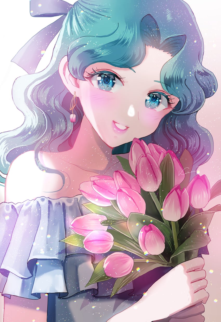 kaiou michiru (bishoujo senshi sailor moon) drawn by koharumichi