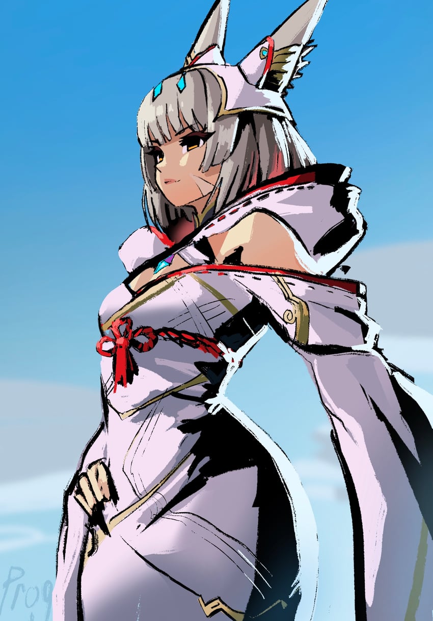 nia (xenoblade chronicles and 1 more) drawn by prog_ares