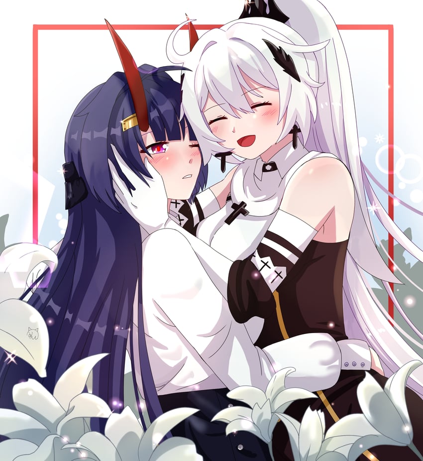 kiana kaslana and raiden mei (honkai and 1 more) drawn by kudayunii