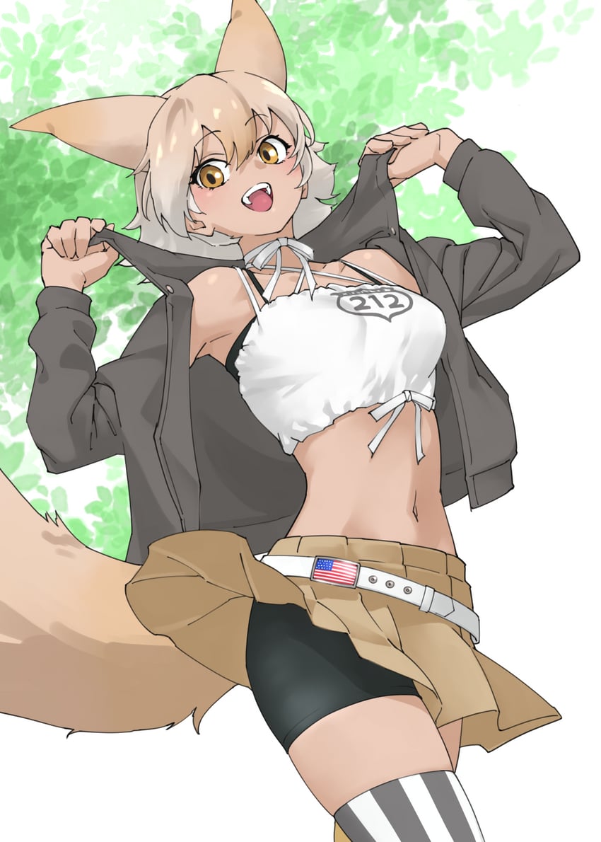 coyote (kemono friends and 1 more) drawn by tanabe_(fueisei)