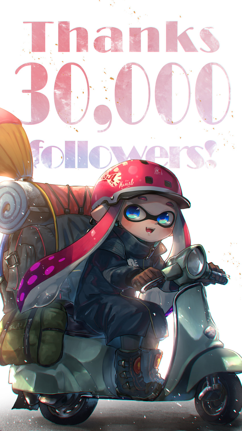inkling player character and inkling girl (splatoon and 1 more) drawn by kashu_(hizake)