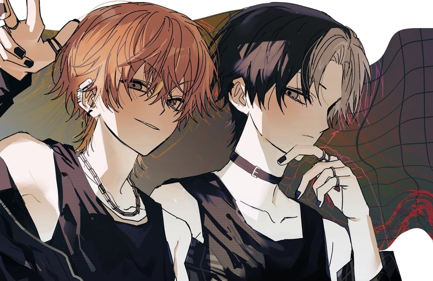 shinonome akito and aoyagi touya (project sekai and 1 more) drawn by goguma_wagamja