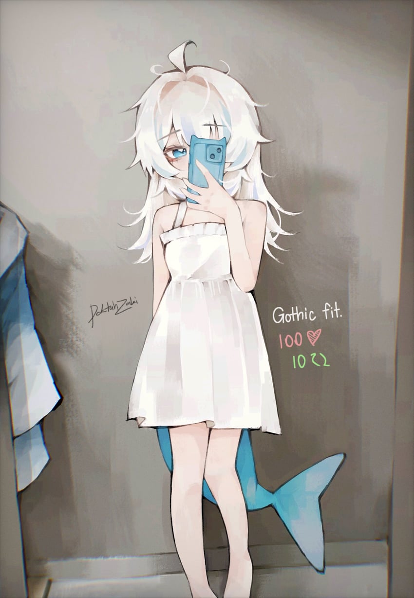 gawr gura (hololive and 1 more) drawn by doktahzaki