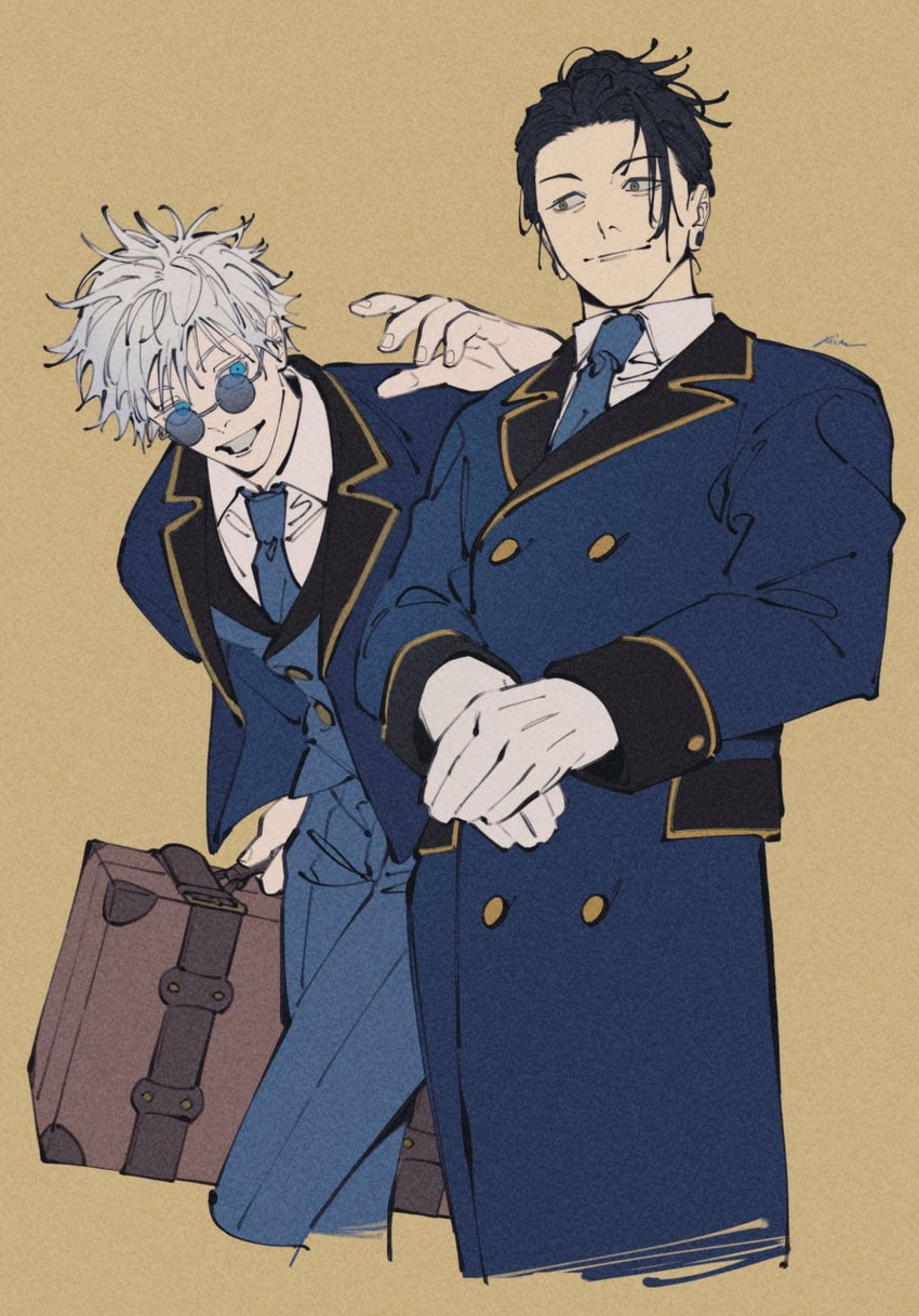 gojou satoru and getou suguru (jujutsu kaisen) drawn by mim_(mimya0600)