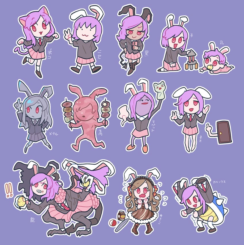reisen udongein inaba, blastoise, hisui, fake hisui, metal hisui, and 3 more (touhou and 2 more) drawn by hita_(hizokuseikogeki)