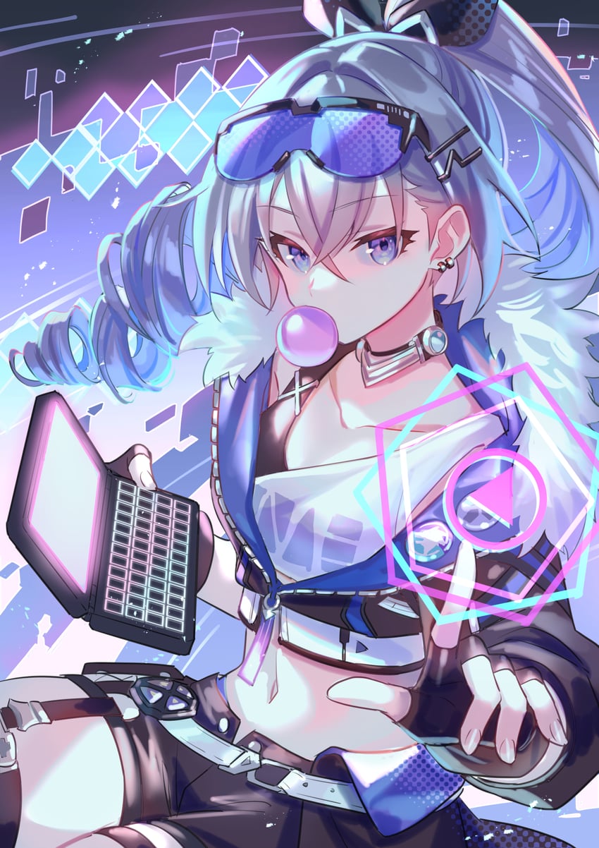 silver wolf (honkai and 1 more) drawn by suzaku_(zaku6584)