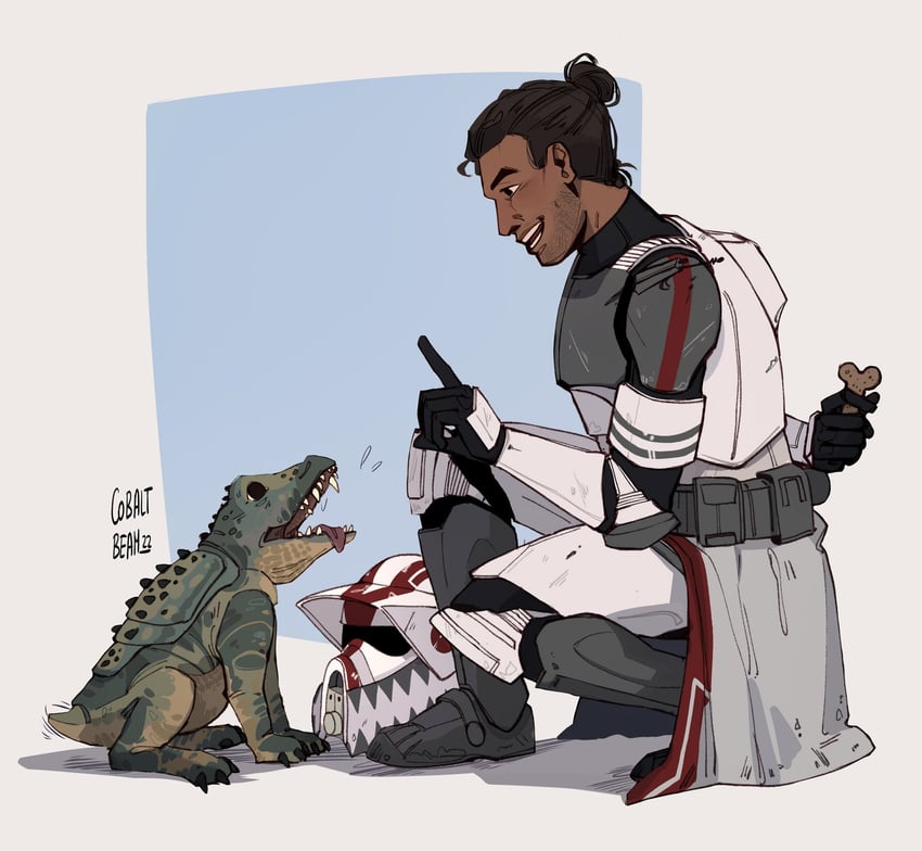hound (star wars and 1 more) drawn by cobalt_beam