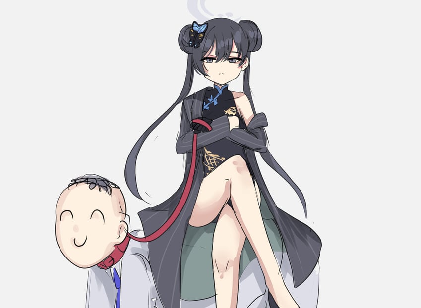 sensei, doodle sensei, and kisaki (blue archive) drawn by flareza