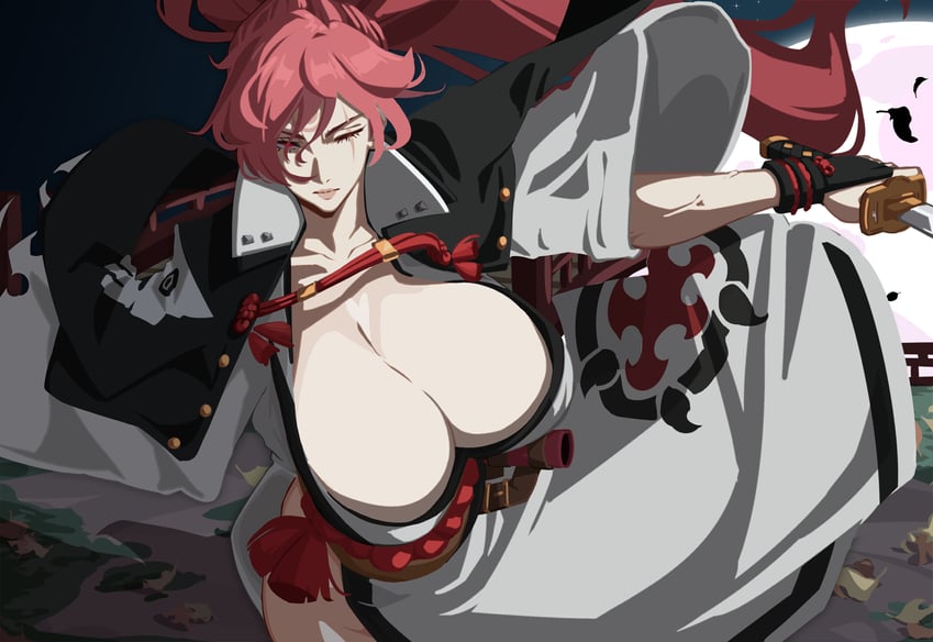 baiken (guilty gear and 1 more) drawn by alecto_0