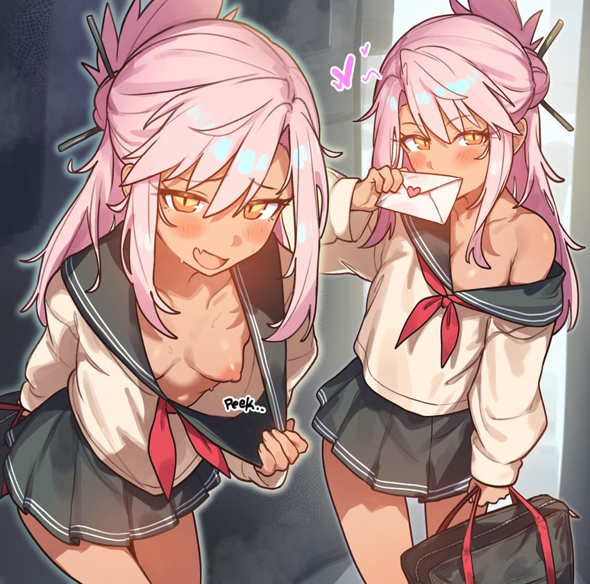 chloe von einzbern (fate and 1 more) drawn by radishkek