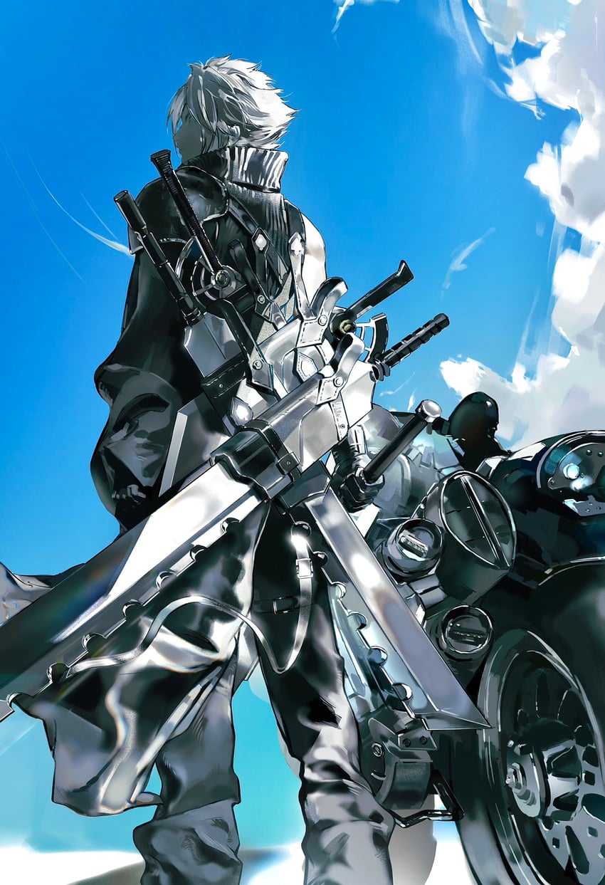 cloud strife (final fantasy and 2 more) drawn by yiran_toru