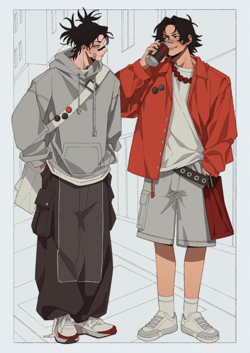 portgas d. ace and choso (one piece and 1 more) drawn by dekazeze