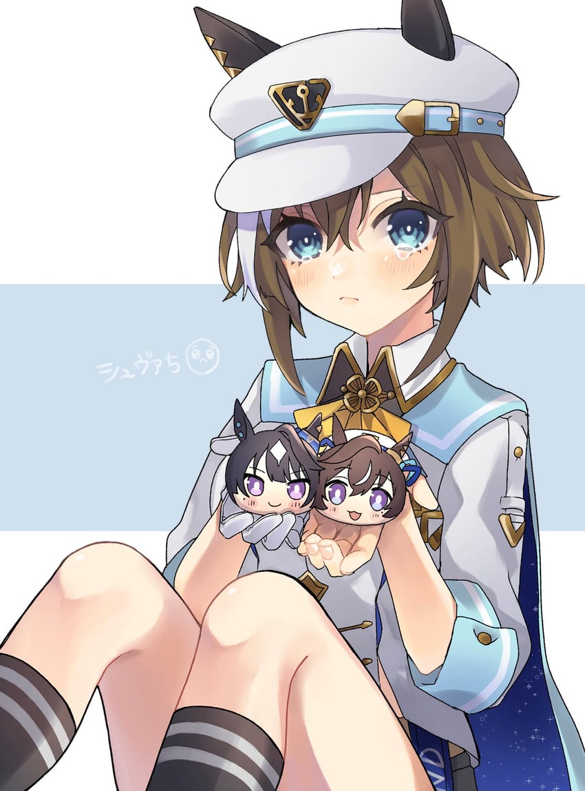 cheval grand, verxina, and vivlos (umamusume) drawn by papuchi_(papri_pa)