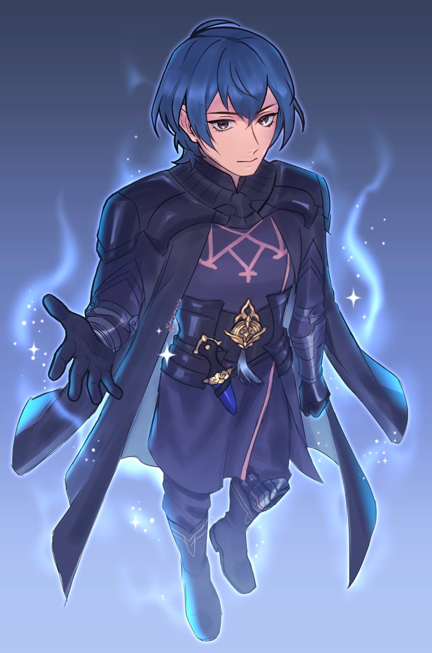 male byleth (fire emblem and 2 more) drawn by skeyme