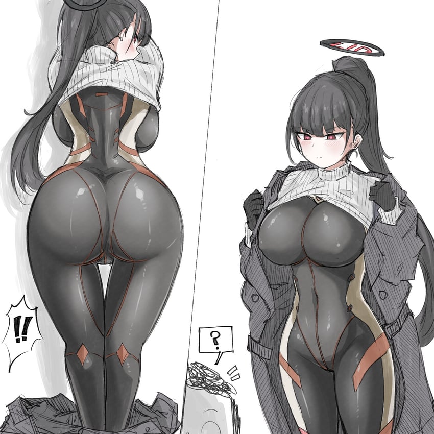 sensei, doodle sensei, and rio (blue archive) drawn by nanashi_(pixiv_98920795)