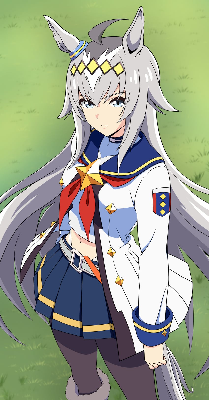 oguri cap (umamusume and 1 more) drawn by kiyosuke_(kiyosuke023)