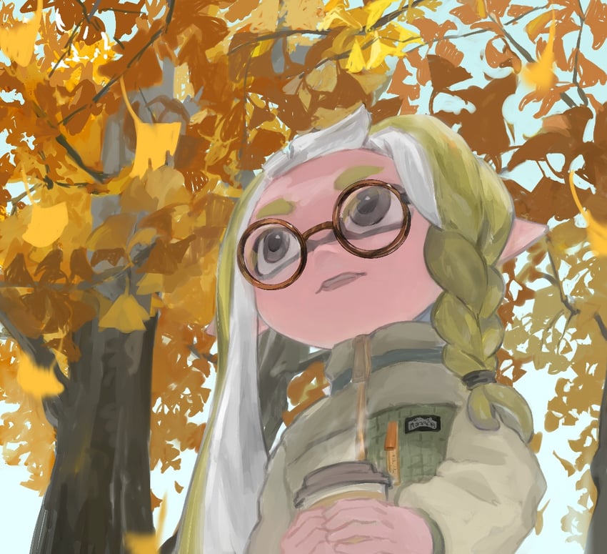 inkling player character and inkling girl (splatoon) drawn by ga4me4