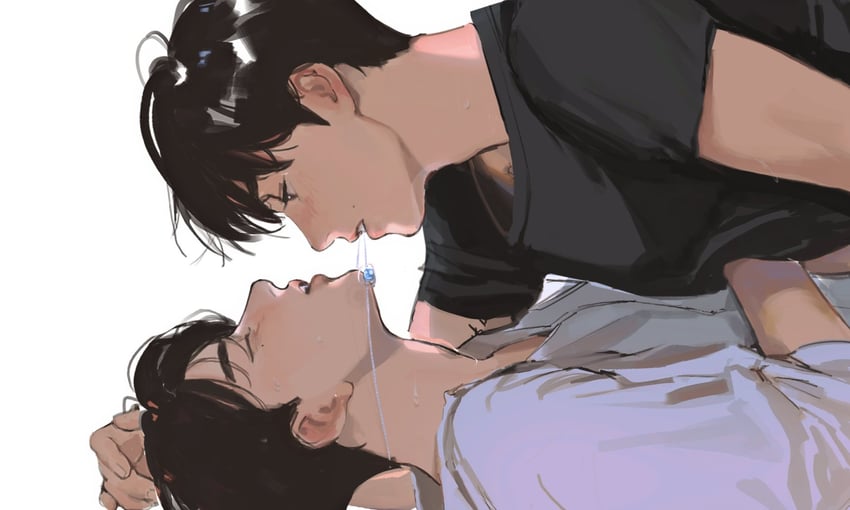 sung han-bin and zhang hao (real life and 1 more) drawn by haotmeal