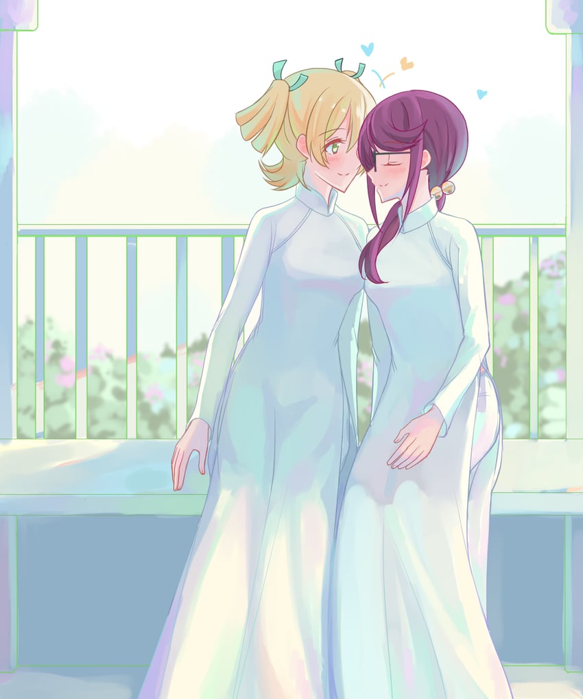 daiba nana and hoshimi junna (shoujo kageki revue starlight) drawn by nguyen_tam_lee