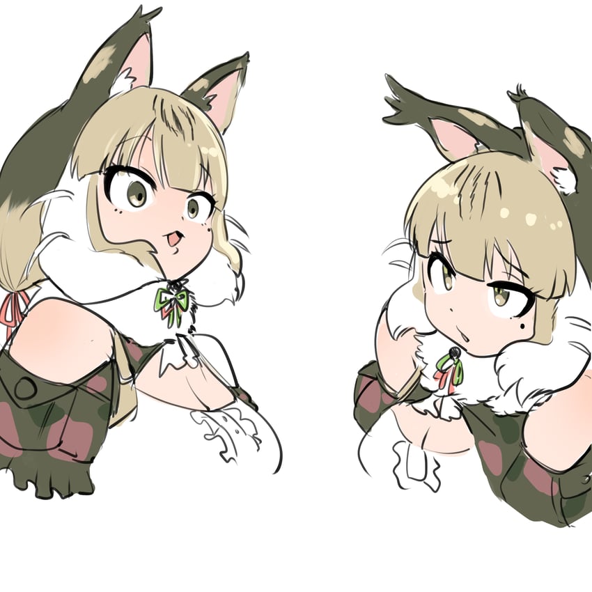 jungle cat (kemono friends and 1 more) drawn by mcgunngu