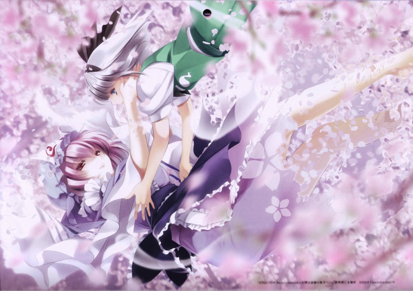 konpaku youmu and saigyouji yuyuko (touhou) drawn by ayase_hazuki