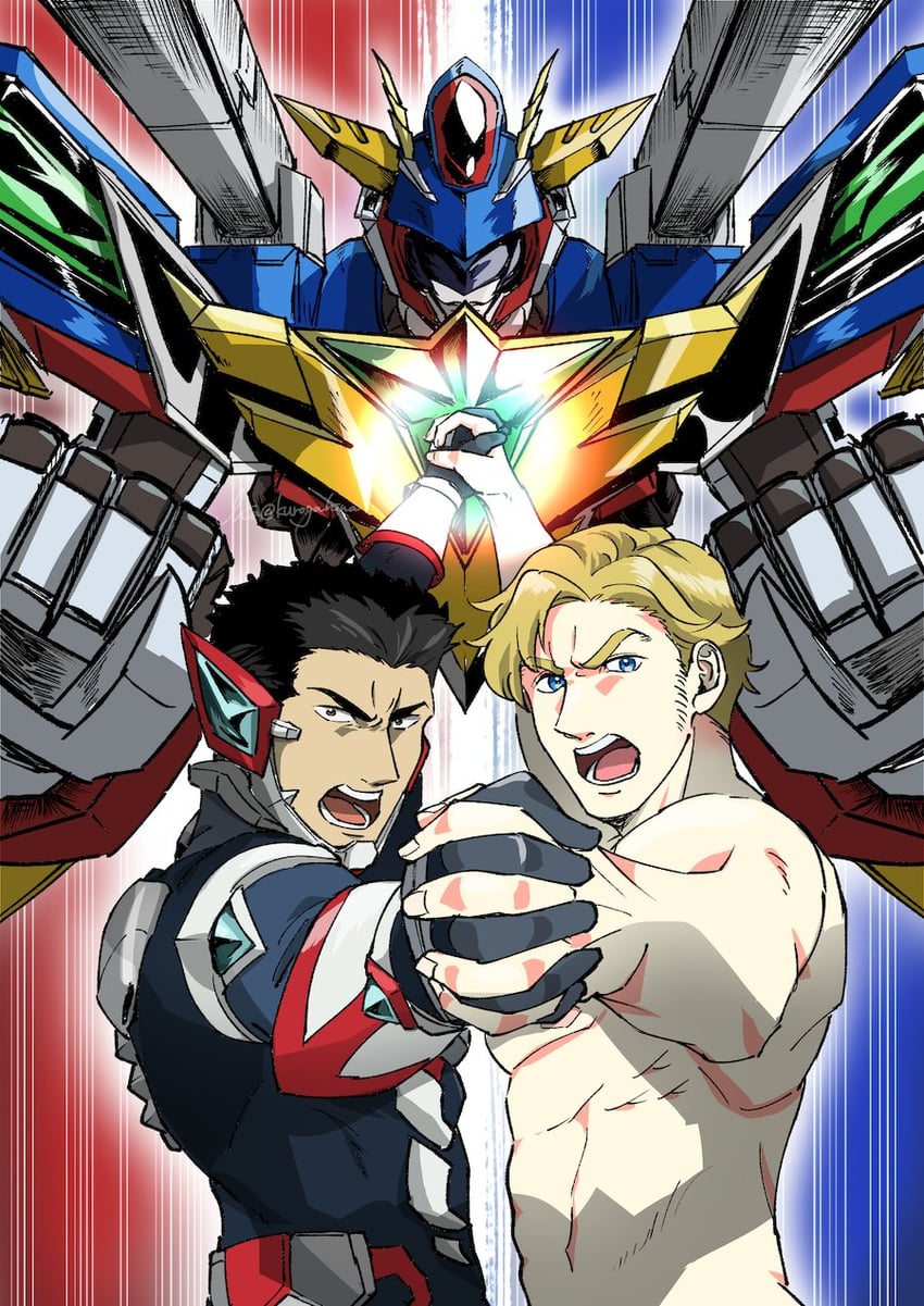ao isami, lewis smith, and bravern (gundam and 2 more) drawn by kurogahina
