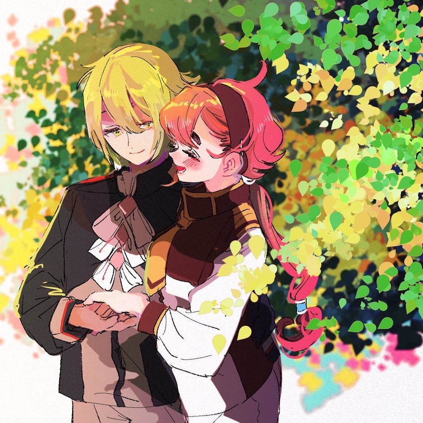 suletta mercury and elan ceres (gundam and 1 more) drawn by f19ed814