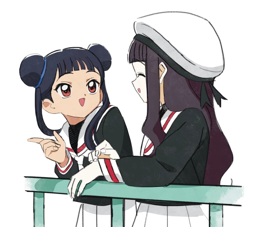 daidouji tomoyo and li meiling (cardcaptor sakura) drawn by nnn-ollll