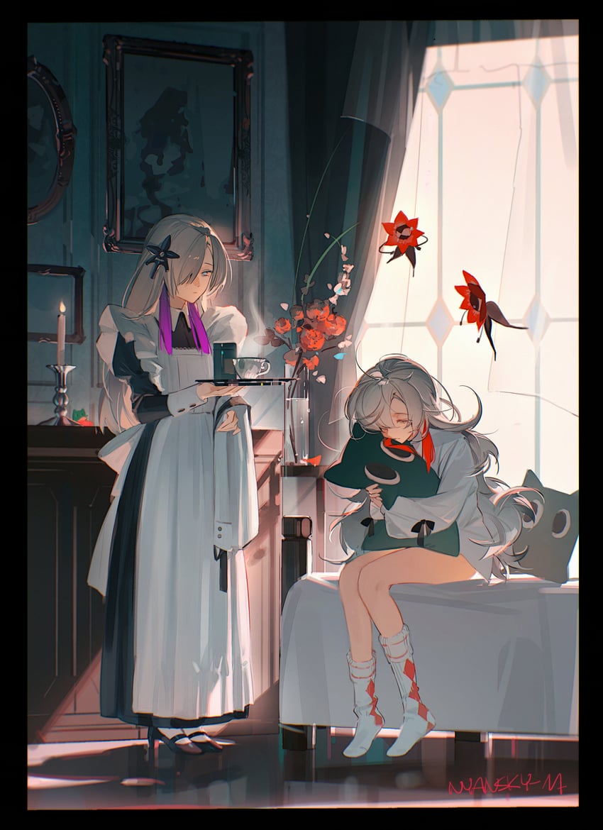 isekaijoucho, sekai, and gomidasu (kamitsubaki studio and 1 more) drawn by nyansky