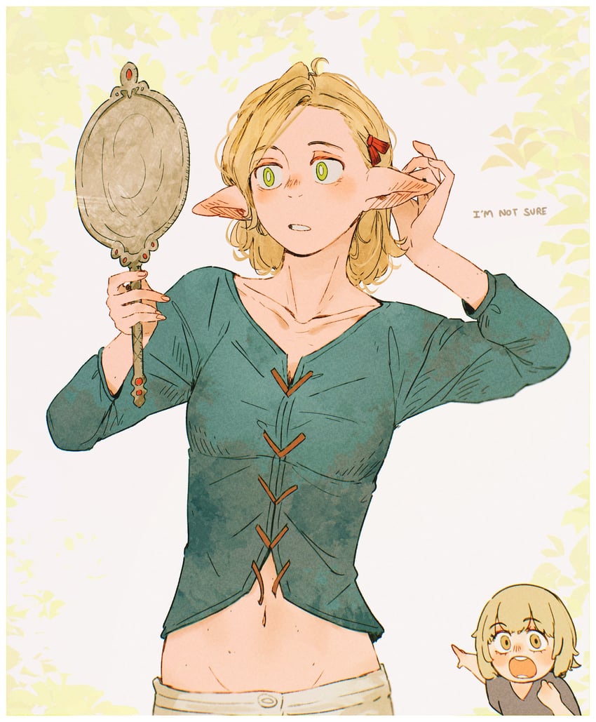 marcille donato and falin touden (dungeon meshi) drawn by spindle_(aidenr0)