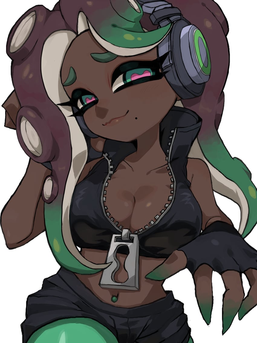 marina (splatoon and 1 more) drawn by ikachan_pochan
