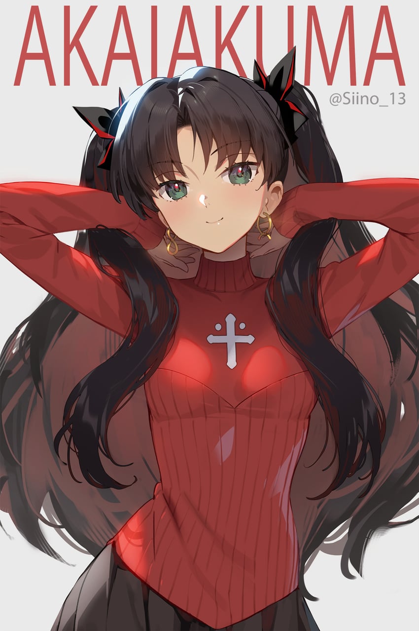 tohsaka rin (fate and 1 more) drawn by siino