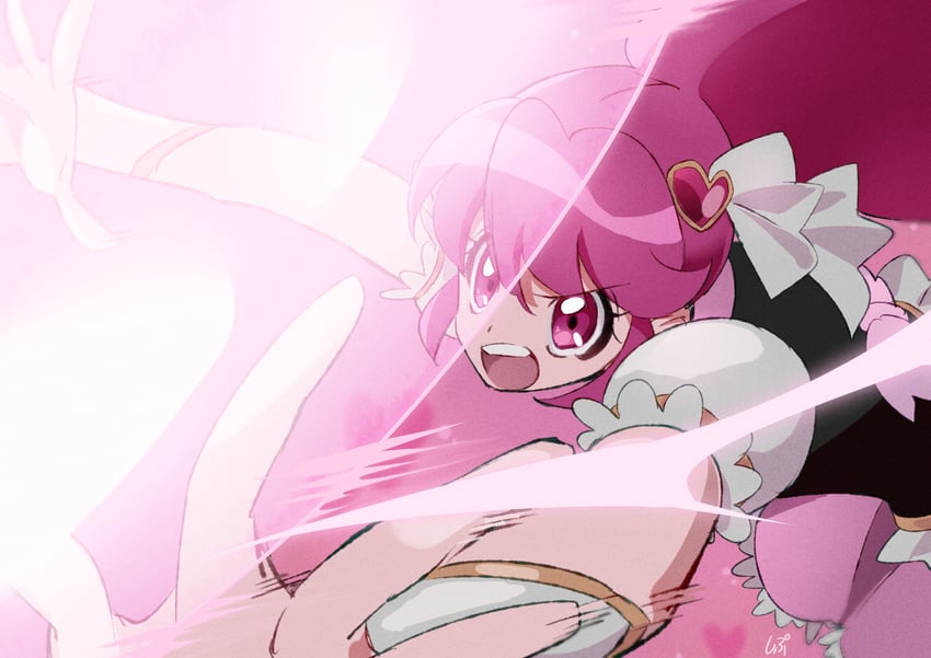 aino megumi and cure lovely (precure and 1 more) drawn by shipu_(gassyumaron)