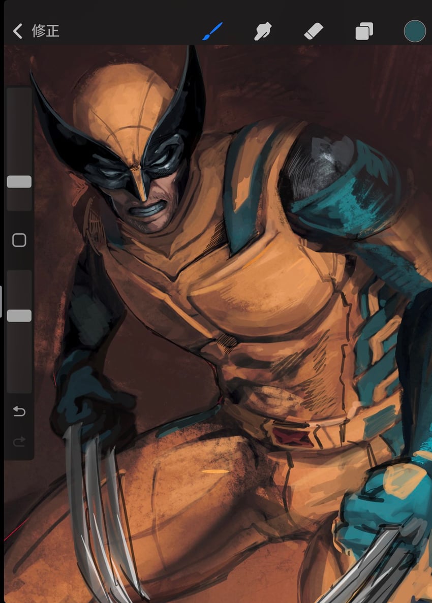 wolverine (marvel and 1 more) drawn by hamu_popopo