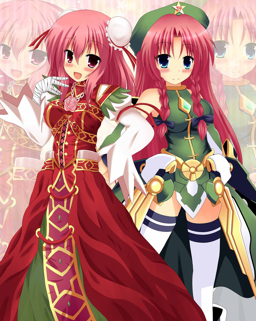 hong meiling, ibaraki kasen, number 39 utopia, and divine grace northwemko (touhou and 1 more) drawn by idatenmaru
