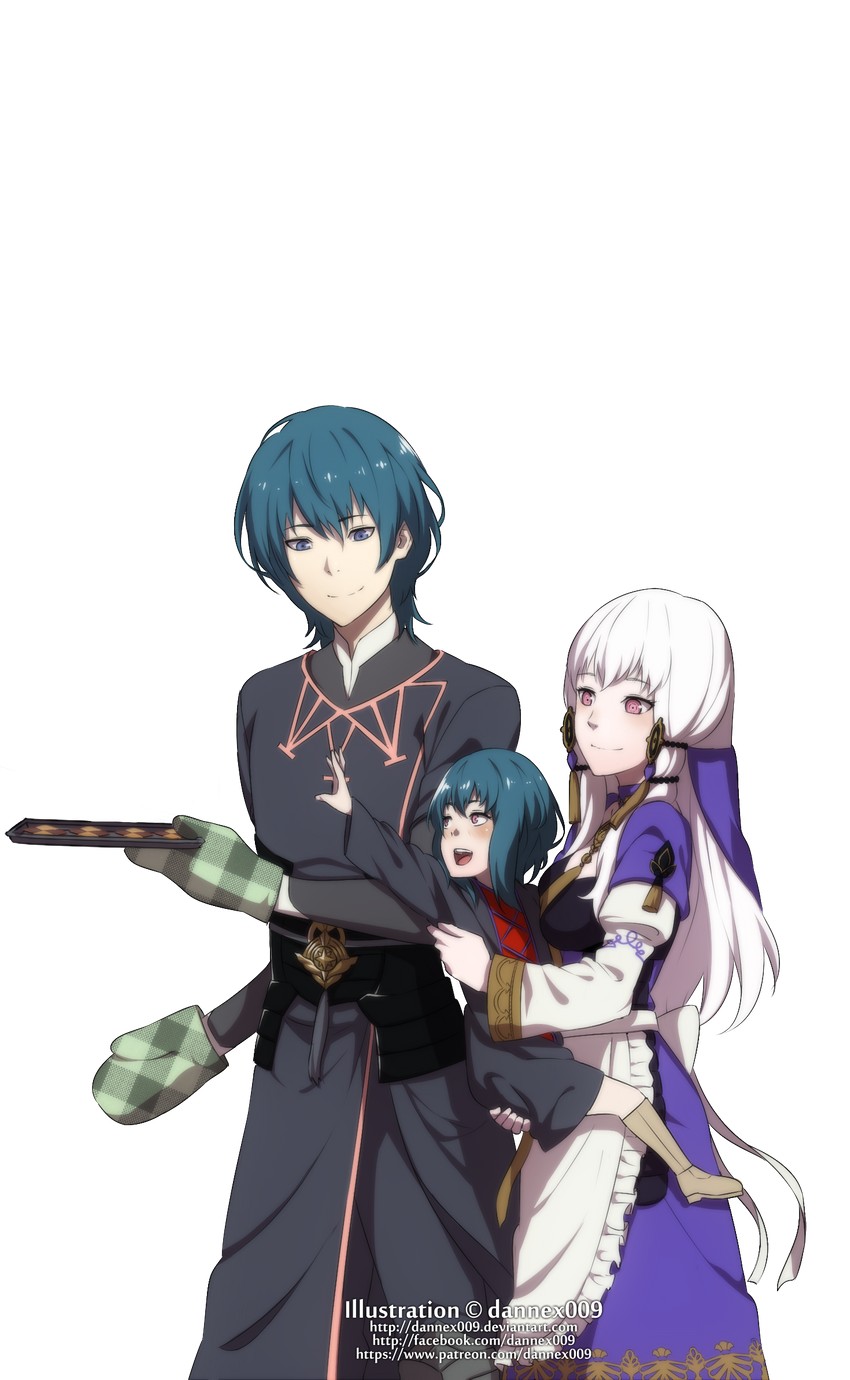 male byleth and lysithea von ordelia (fire emblem and 1 more) drawn by dannex009