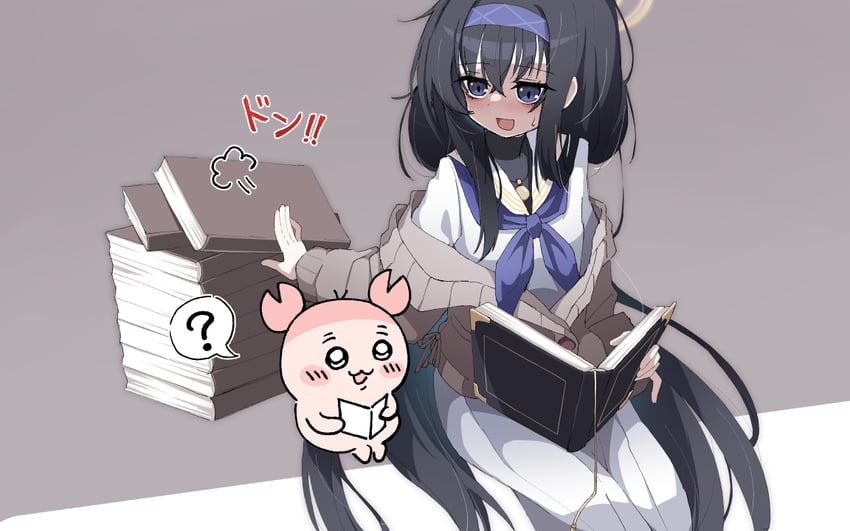 ui and furuhonya (blue archive and 1 more) drawn by yuacalo