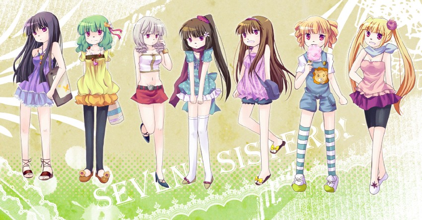 mammon, lucifer, asmodeus, beelzebub, belphegor, and 2 more (umineko no naku koro ni) drawn by koike_amuko